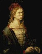 Albrecht Durer The earliest painted Self-Portrait (1493) by Albrecht Durer oil painting picture wholesale